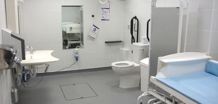 The interior of a changing places toilet