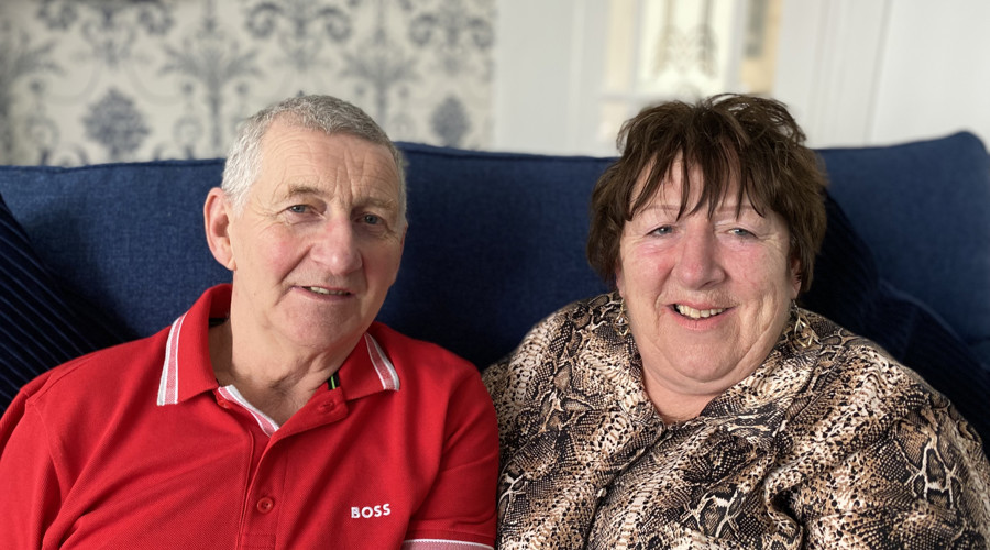 Foster carers Annette and John at their home