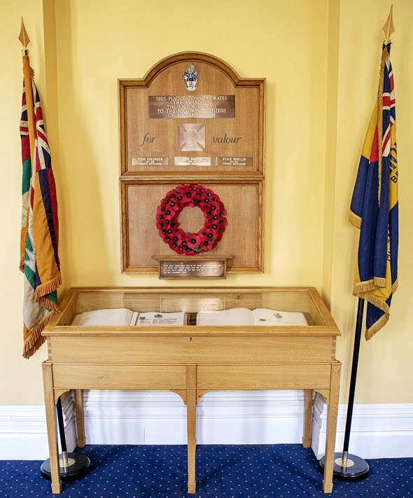 Middlesbrough's books of remembrance in the Town Hall