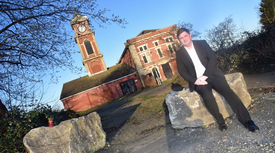 Mayor Chris Cooke outside the old Town Hall