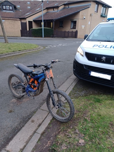 The bike after it was seized by police (image credit: Cleveland Police)